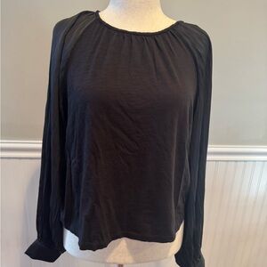 Sanctuary Black mixed media top
